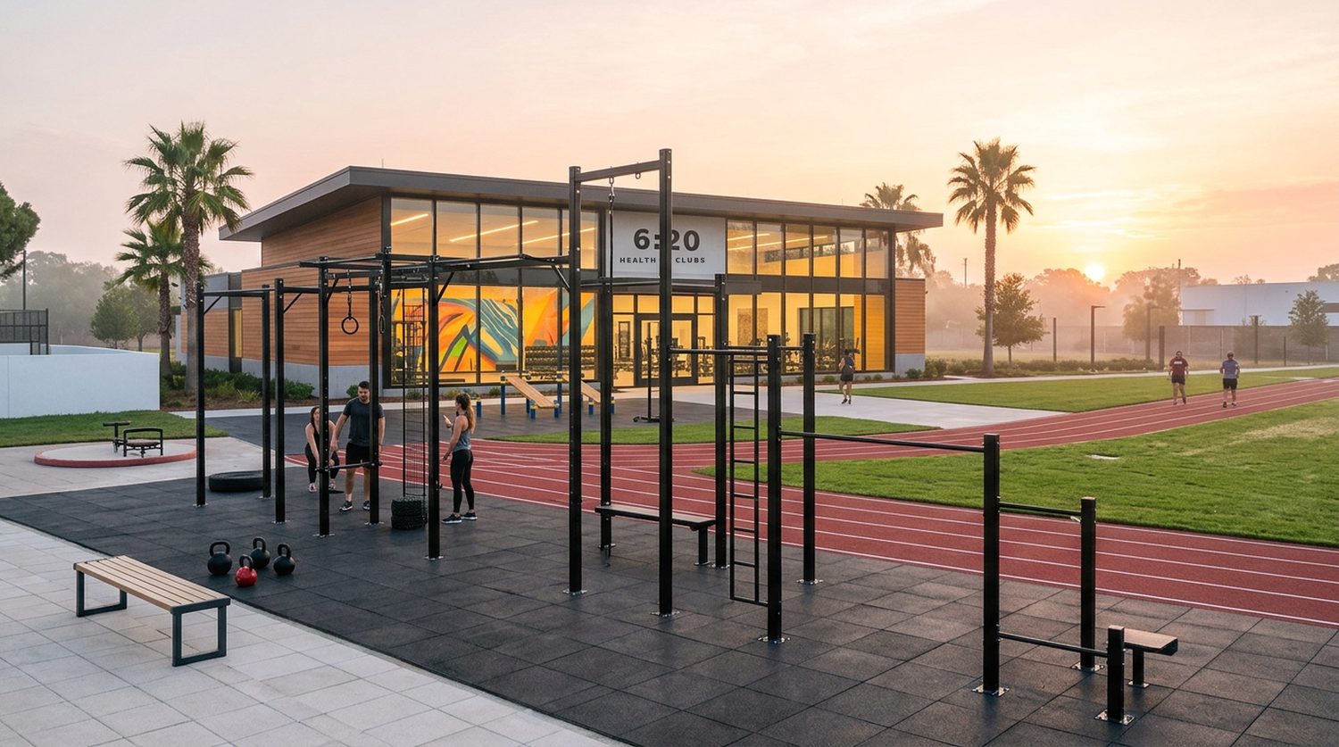 6:20 Health Clubs training grounds at sunrise